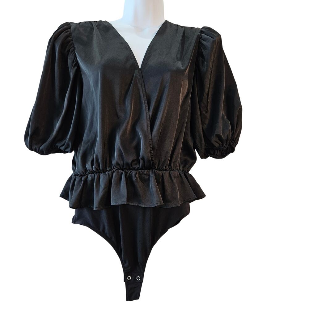 Express Black Bodysuit Crossover Medium  Fairy Y2K Whimsygoth
